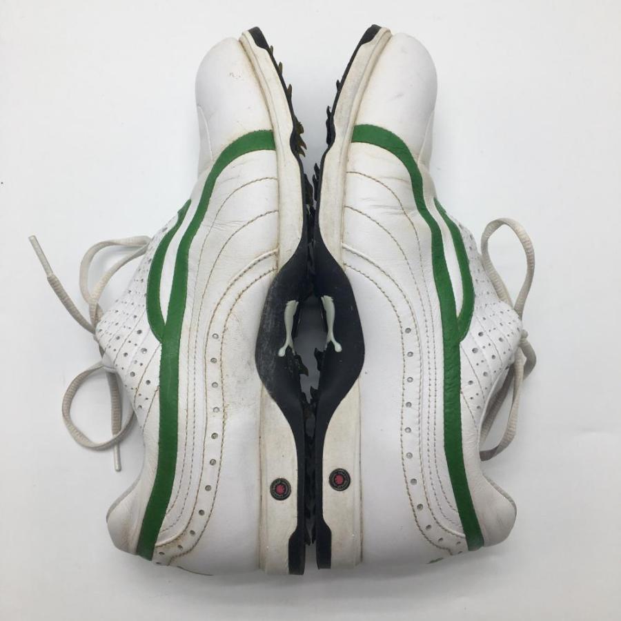 PUMA（プーマ） ゴルフシューズ 白×グリーン 一部パンチング GORETEX