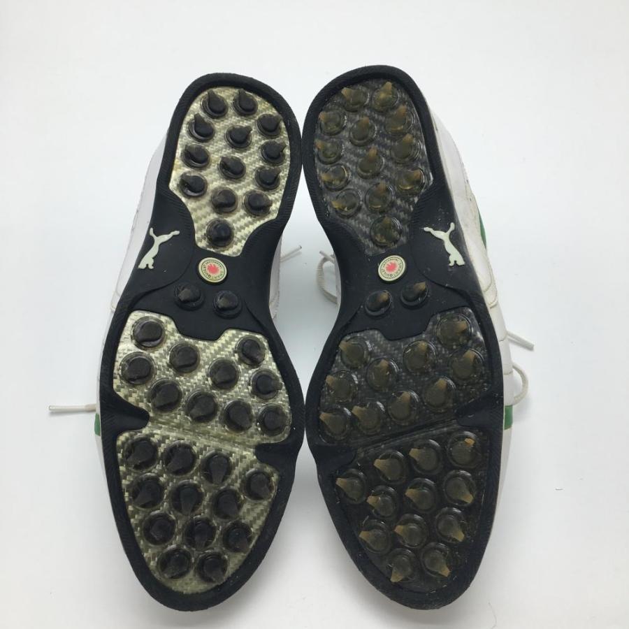 PUMA（プーマ） ゴルフシューズ 白×グリーン 一部パンチング GORETEX