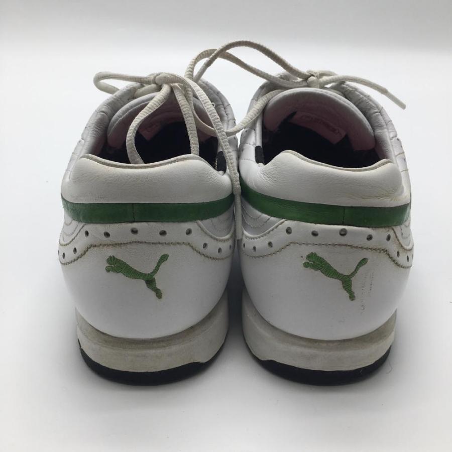 PUMA（プーマ） ゴルフシューズ 白×グリーン 一部パンチング GORETEX