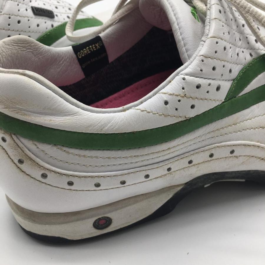 PUMA（プーマ） ゴルフシューズ 白×グリーン 一部パンチング GORETEX