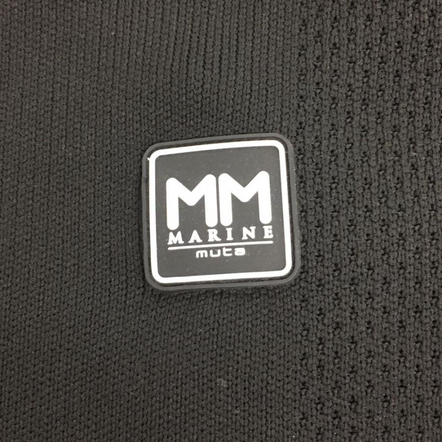 muta MARINE（ムータマリン） ニットジップパーカー 黒 バックロゴ