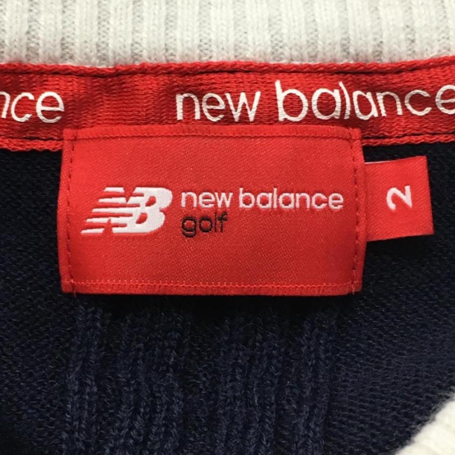 New Balance Golf（ニューバランスゴルフ） ニットベスト ネイビー×白