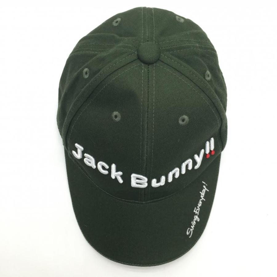 Jack Bunny!! ジャックバニー キャップ ダークグリーン×白 立体