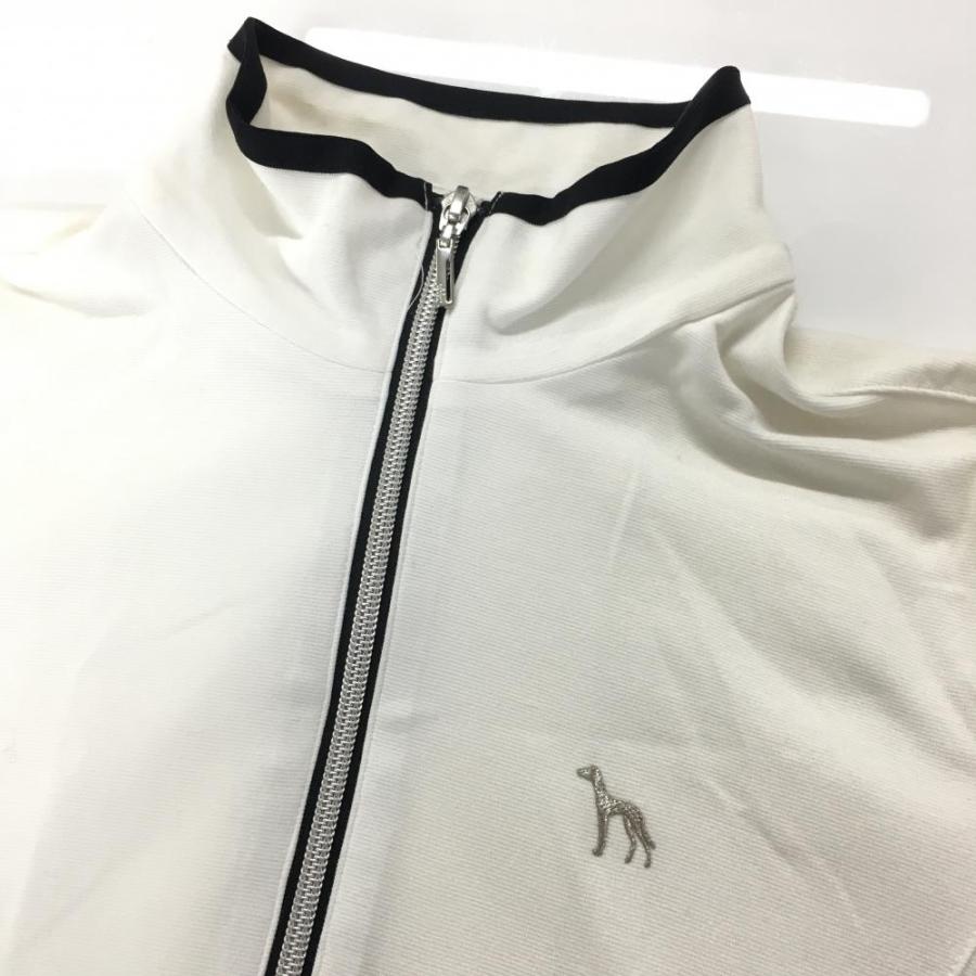 adabat ADBT アダバット　ワンピース　ゴルフ　レディース　ハイネック adabat（アダバット） ハイネックワンピース 白×黒 スカード部英字総柄