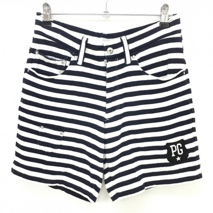 パーリーゲイツ ハーフパンツ(白・紺ボーダー) 楽天市場】【超美品