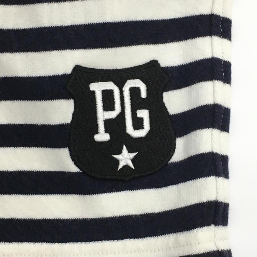 【新品】パーリーゲイツ ハーフパンツ ストレッチ ボーダー 型押しロゴ 4 新品】パーリーゲイツ ハーフパンツ ストレッチ ボーダー 型押しロゴ 4