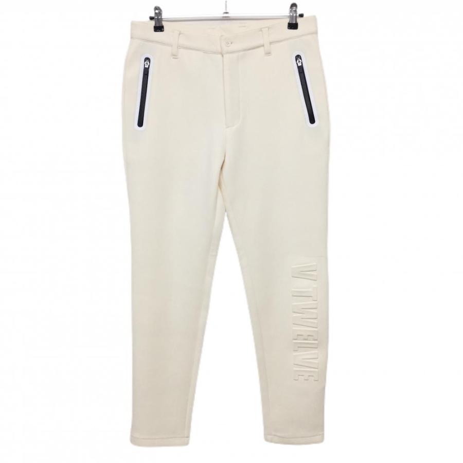 V TWELVE ダンボールニットパンツ L 新品 V12（ヴィ・トゥエルヴ） パンツ アイボリー×黒 ダンボールニット 立体
