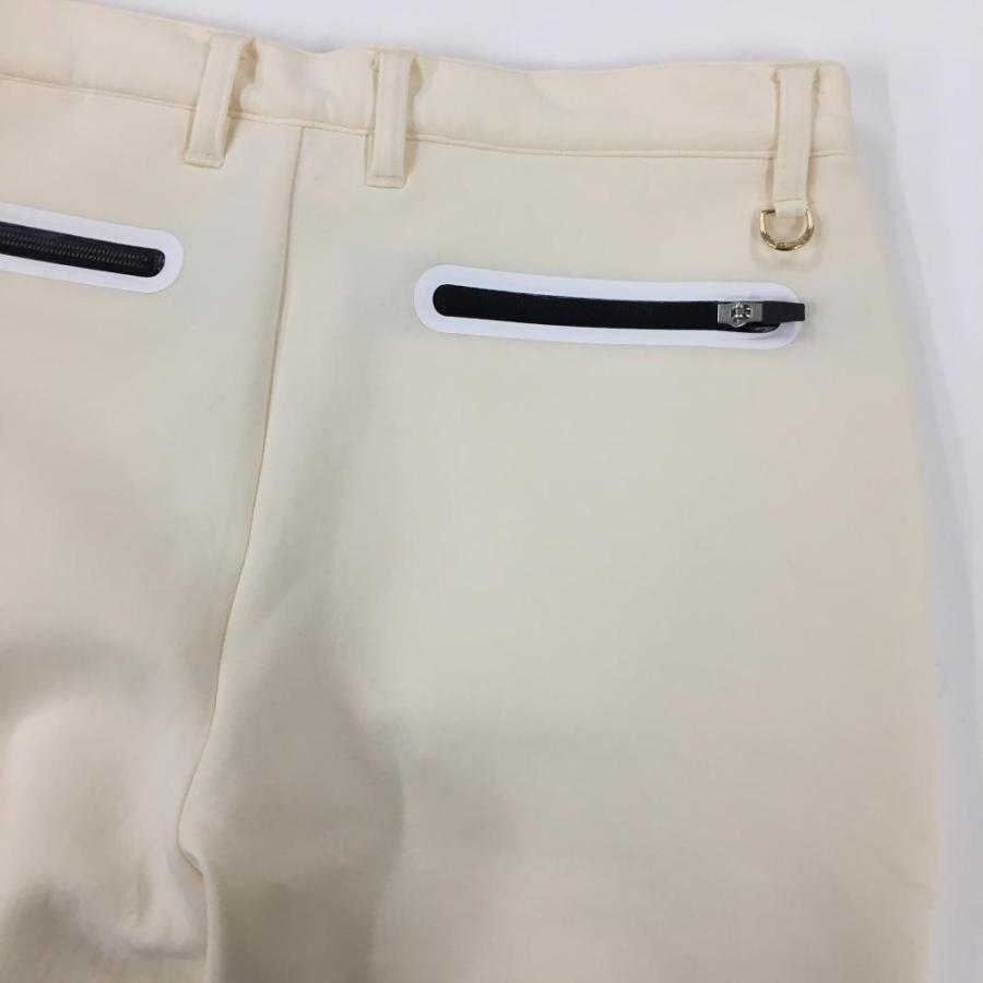 V12（ヴィ・トゥエルヴ） パンツ アイボリー×黒 ダンボールニット 立体