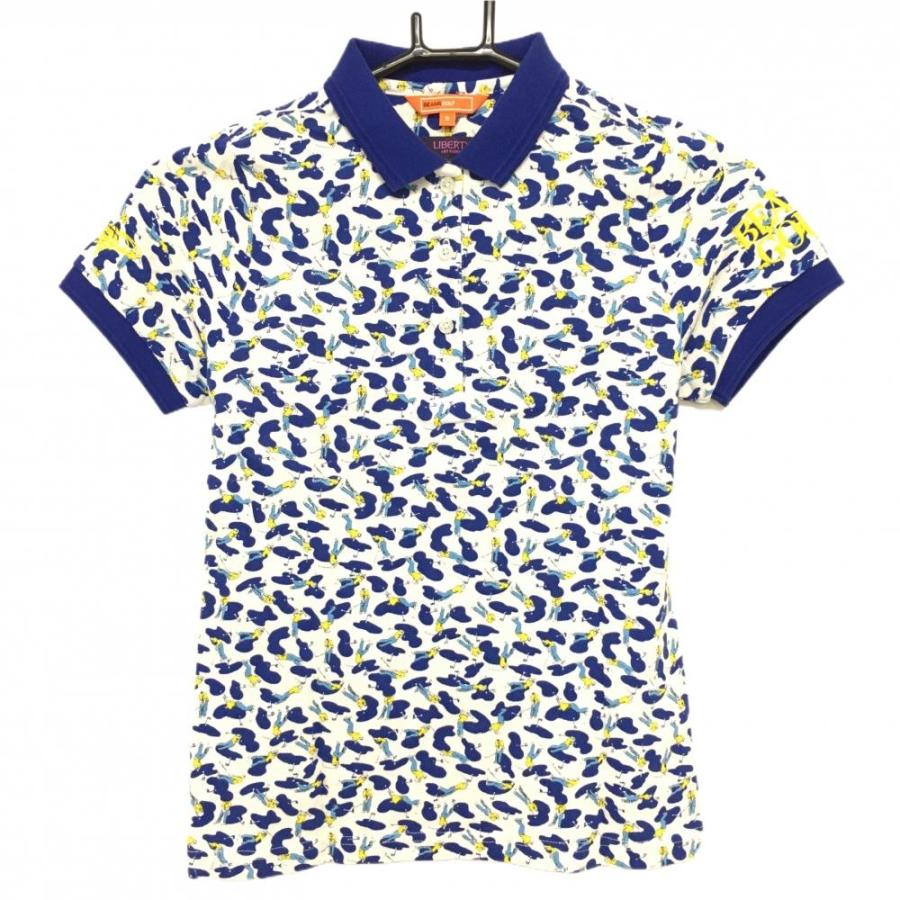 ビームスゴルフxLIBERTY 半袖ポロシャツ ゴルファー総柄メンズ XL BEAMS GOLF（ビームス ゴルフ） ビームスゴルフ×LIBERTY 半袖