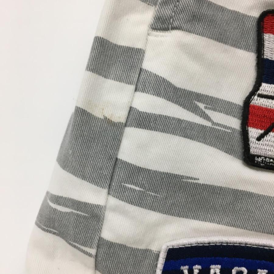 ホーンガーメント ショートパンツ 白×グレー ボーダー マークアンドロナ  レディース 38 ゴルフウェア 2022年モデル HORN GARMENT（新品）／SALE価格の画像