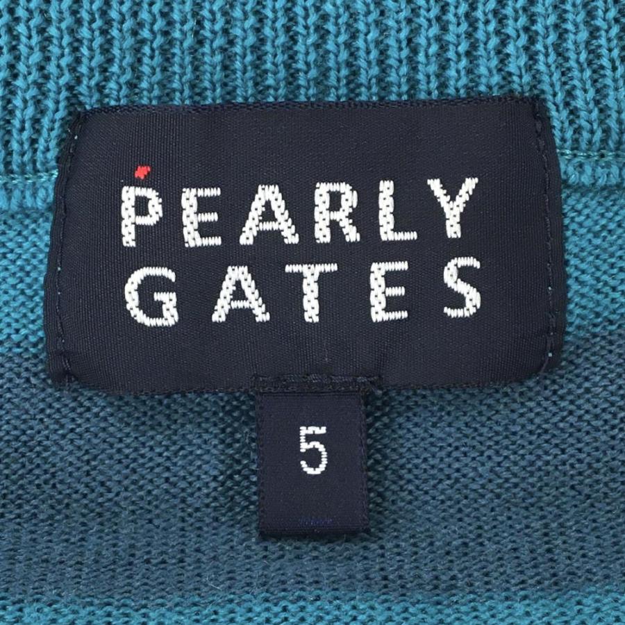 PEARLY GATES（パーリーゲイツ） セーター ブルーグリーン×グレー
