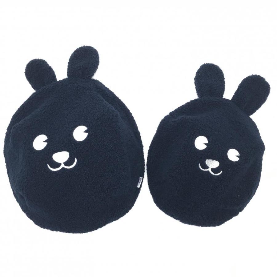 【未使用】ジャックバニーボアポーチ2点セット ネイビー ✕白うさぎ Jack Bunny!!（ジャックバニー） 【超美品】ジャックバニー ボアポーチ