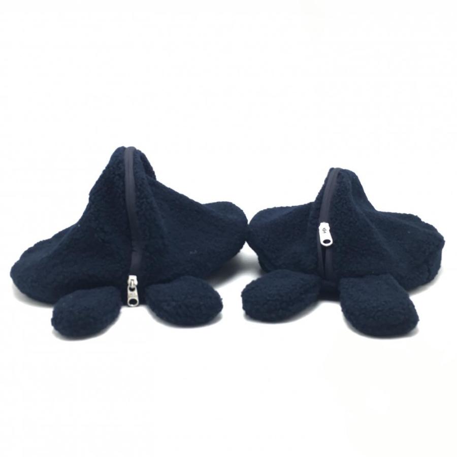 【未使用】ジャックバニーボアポーチ2点セット ネイビー ✕白うさぎ Jack Bunny!!（ジャックバニー） 【超美品】ジャックバニー ボアポーチ