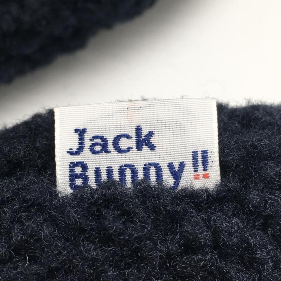 【未使用】ジャックバニーボアポーチ2点セット ネイビー ✕白うさぎ Jack Bunny!!（ジャックバニー） 【超美品】ジャックバニー ボアポーチ