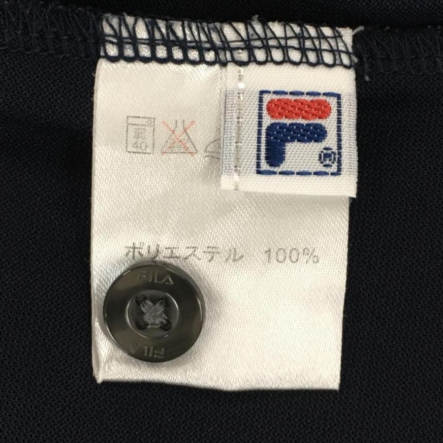 FILA GOLF 【超美品】フィラゴルフ 半袖ポロシャツ ネイビー×グリーン