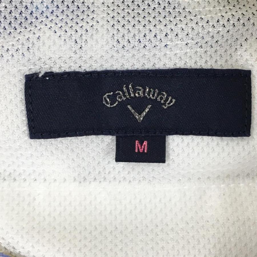 Callaway（キャロウェイ） 七分丈パンツ 白×ブルー 花柄 ストレッチ
