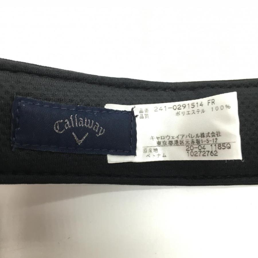 Callaway（キャロウェイ） サンバイザー 黒×グレー DSPD FR ゴルフ