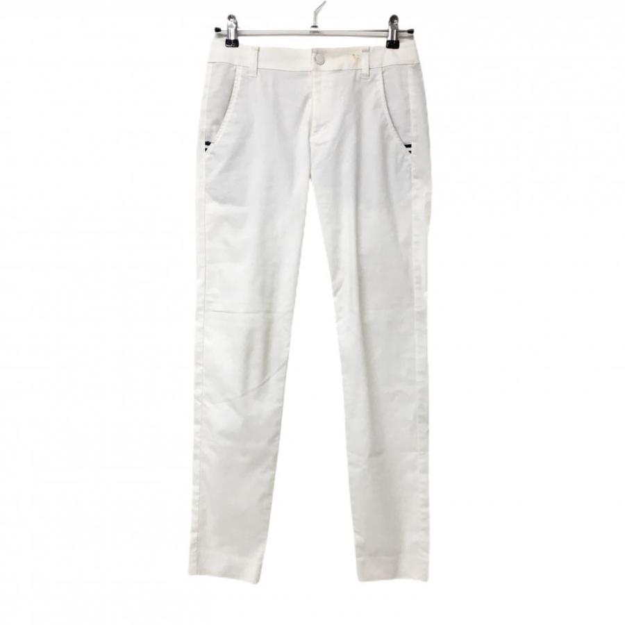 23区GOLF 23区ゴルフ パンツ 白 織生地 ストレッチ レディース 61