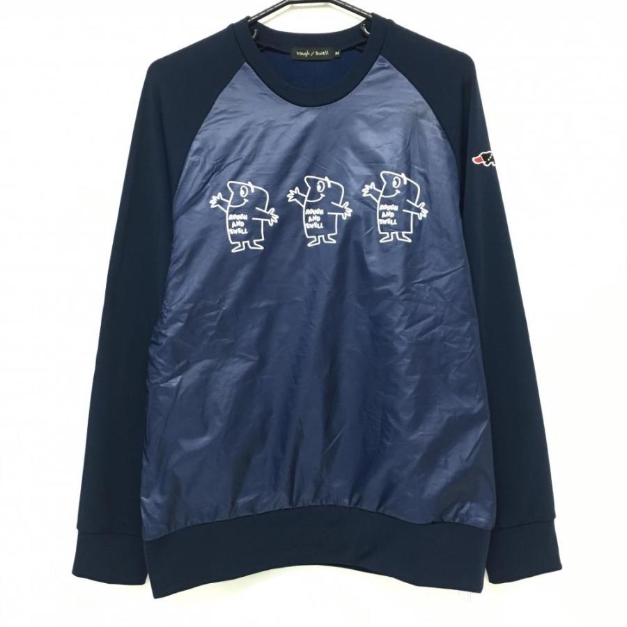 ラフ＆スウェル　ゴルフウェア　トレーナー　ネイビー　美品 ラフ&スウェル（rough&swell） 【超美品】ラフアンドスウェル