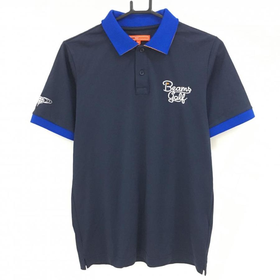 BEAMS GOLF ネイビー ポロシャツ 半袖 BEAMS GOLF（ビームス ゴルフ） 【超美品】ビームスゴルフ 半袖