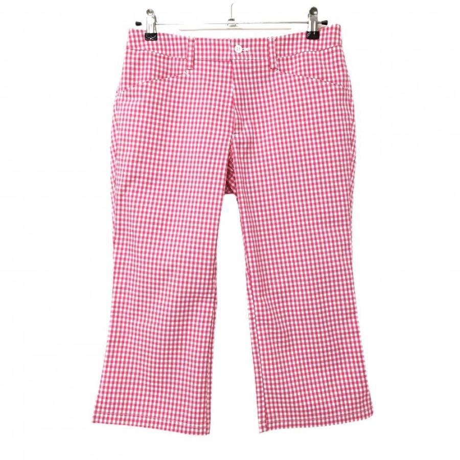 MSW レディース ゴルフパンツ ピンク　七分丈　スポーツ　マンシングウェア アウトレット】SEASON COLLECTION ストレッチ サッカーロングパンツ