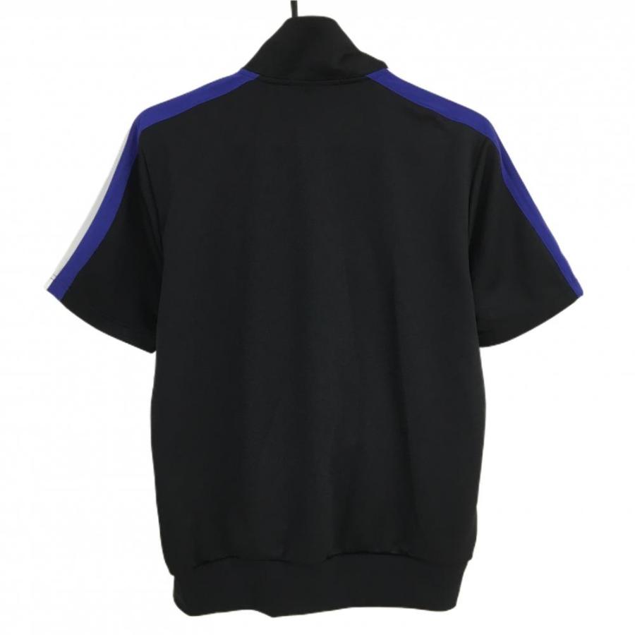 le coq sportif ゴルフコレクション 半袖ハーフジップジャケット le coq sportif GOLF ルコックゴルフ 半袖ブルゾン 黒×白×ブルー