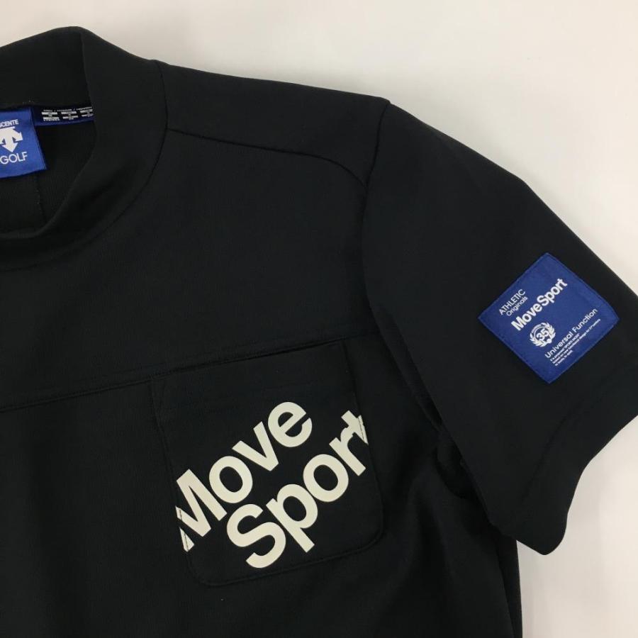 DESCENTE GOLF デサントゴルフ 半袖ハイネックシャツ ダークネイビー