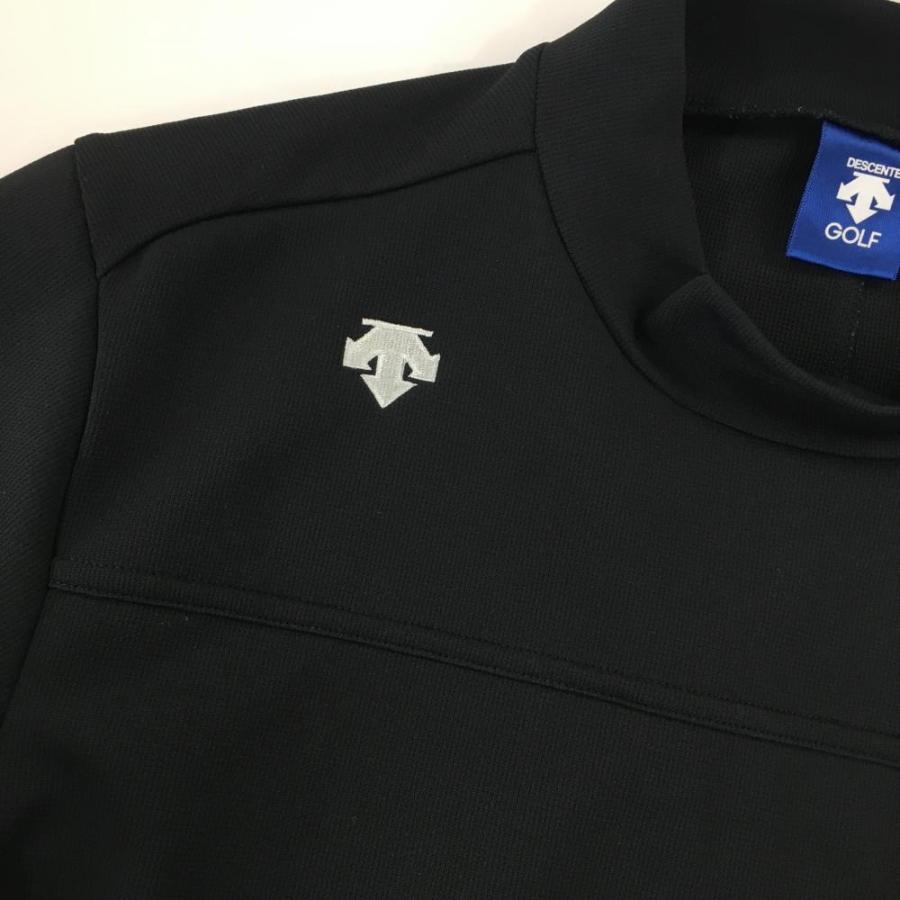 DESCENTE GOLF デサントゴルフ 半袖ハイネックシャツ ダークネイビー