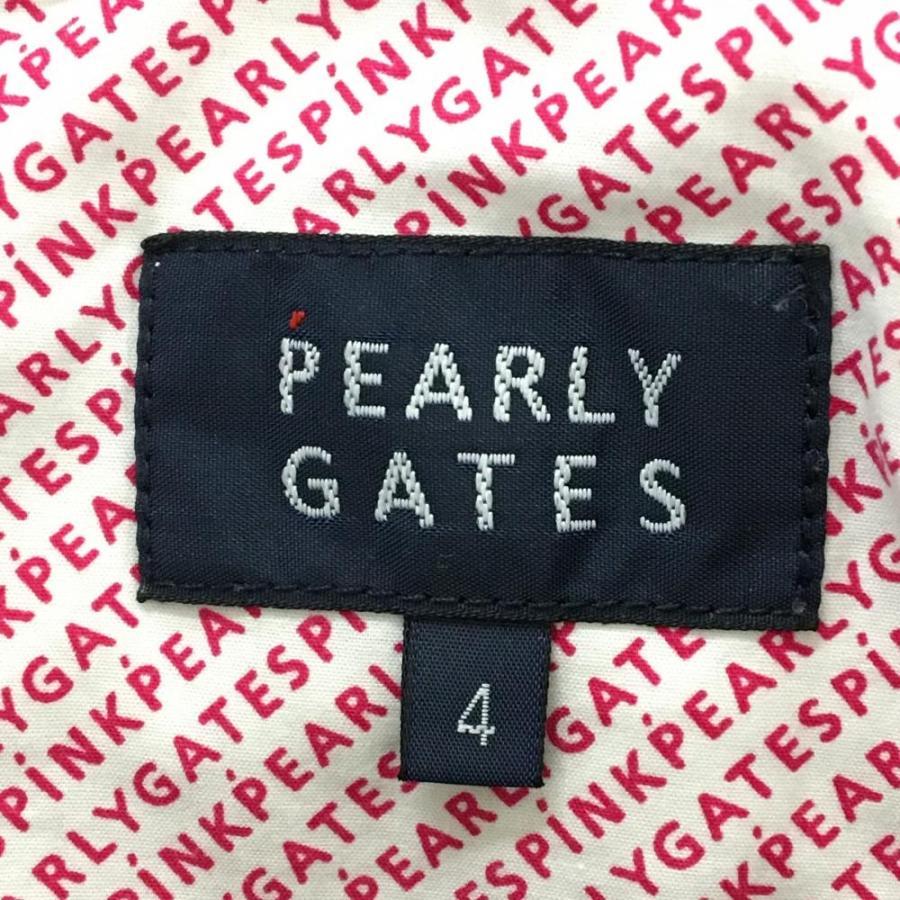 【美品】PEARLY GATES パンツ 総柄 ロゴプリントゴルフ ブラック 4 PEARLY GATES（パーリーゲイツ） 【美品】パーリーゲイツ パンツ 黒