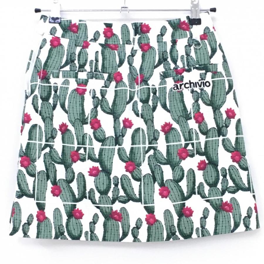 新品　未使用のアルチビオのホワイトメッシュスカートです。 archivio（アルチビオ） 【超美品】アルチビオ スカート 白×グリーン