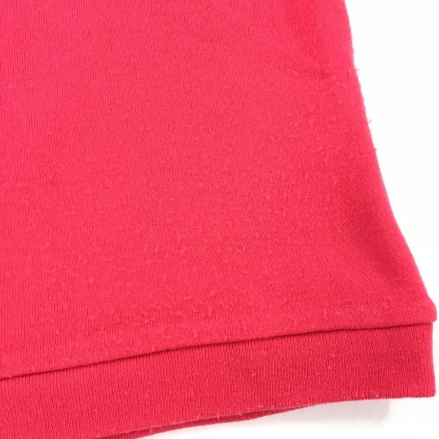 archivio アルチビオ ハイネックベスト ピンク×白 ウール混 ハーフ