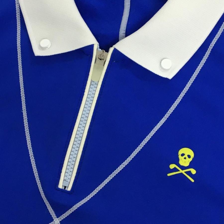 MARK&LONA 【超美品】マークアンドロナ 長袖ポロシャツ ブルー