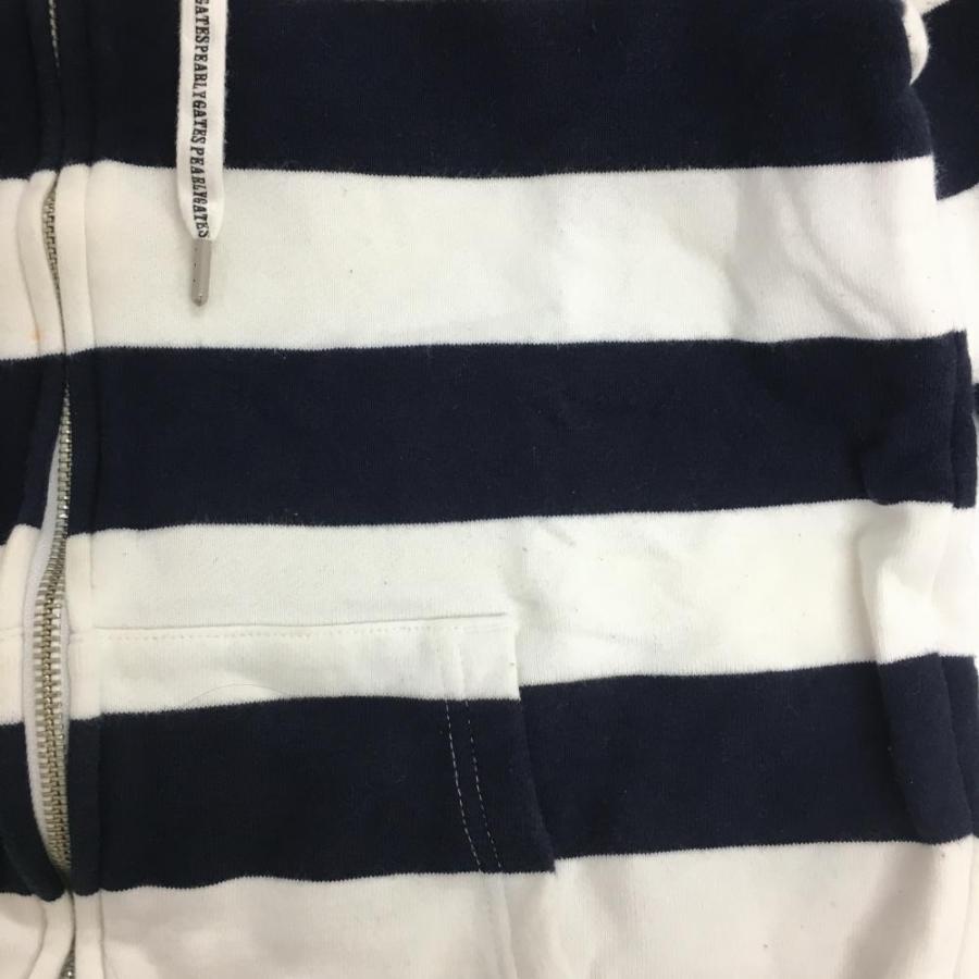 PEARLY GATES（パーリーゲイツ） ジップパーカー 白×ネイビー 太