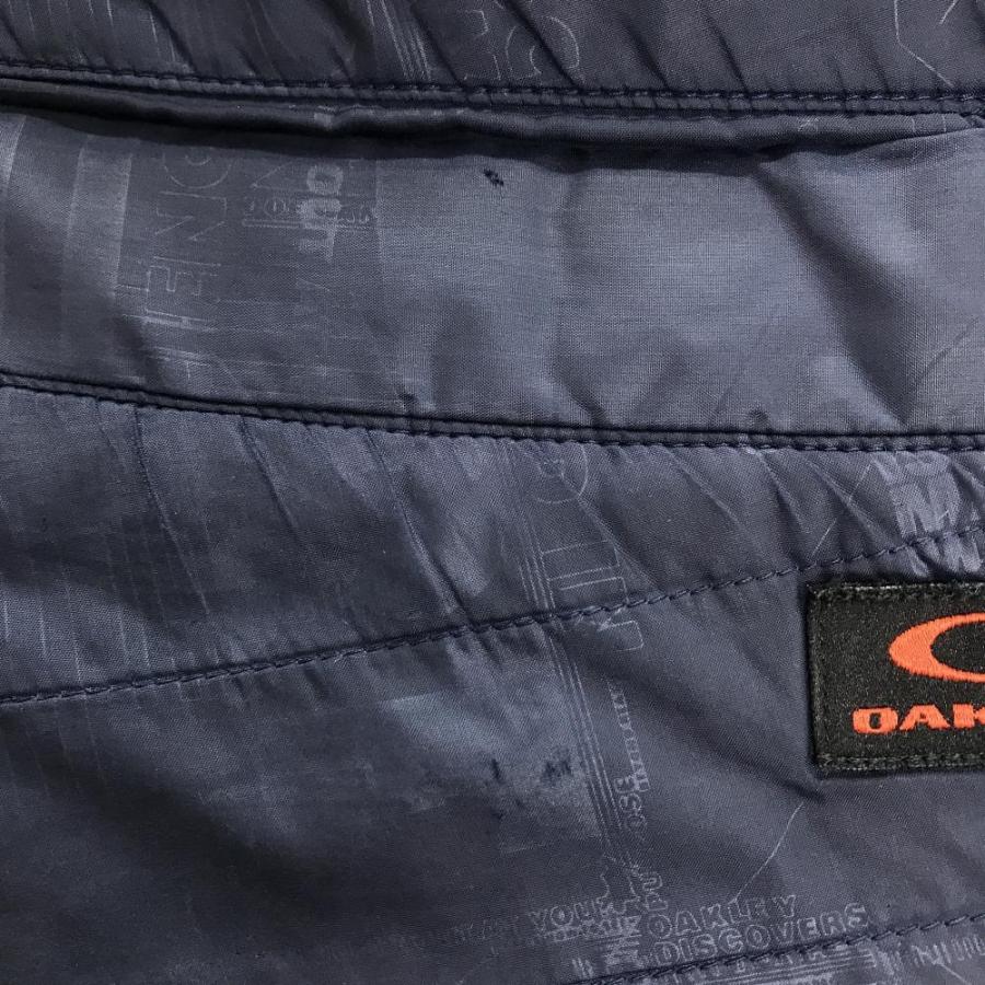 y2k OAKLEY 中綿ナイロンパンツ ドローコード スカル テック系 00s OAKLEY wide nylon pants y2k テック系 人気 - メルカリ