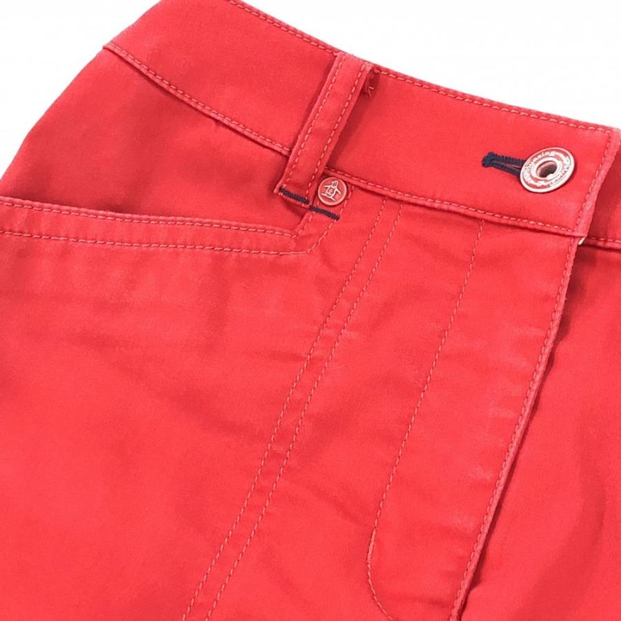 Munsingwear（マンシングウェア） スカート レッド 刺しゅうネイビー