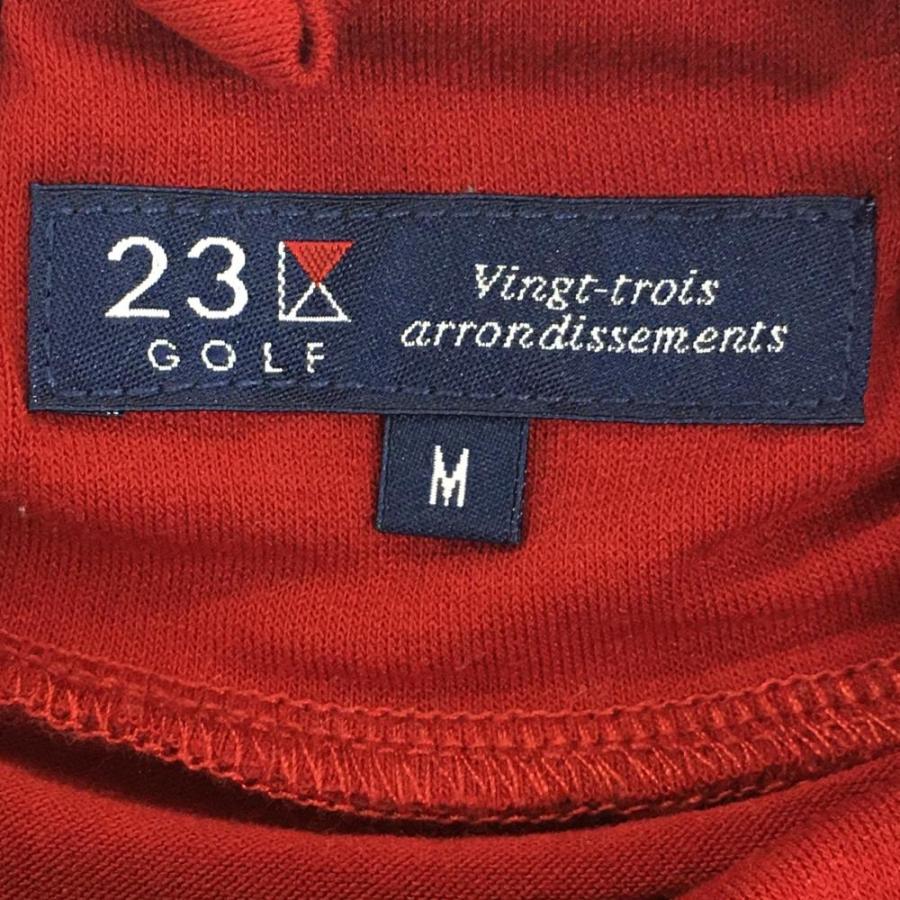 23区GOLF 【超美品】23区ゴルフ 長袖ハイネックシャツ レッド