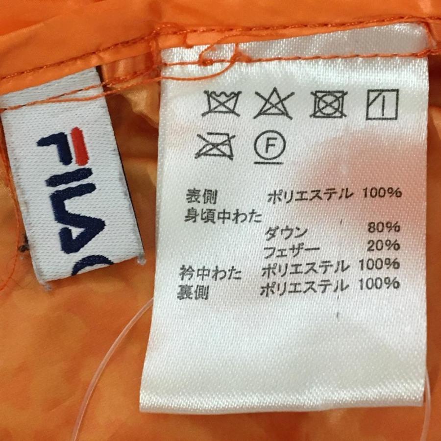 FILA GOLF フード付きジャケット　未使用品 FILA GOLF 【美品】フィラゴルフ ダウンジャケット オレンジ 総柄 ロゴ