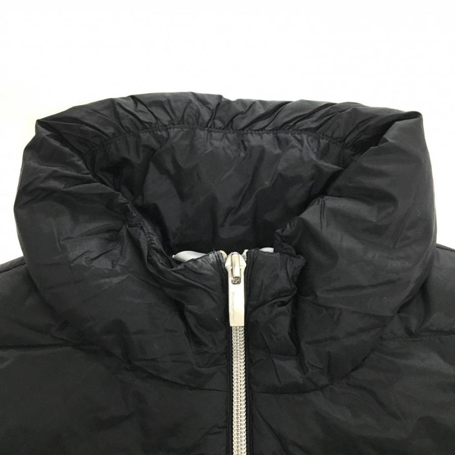 Munsingwear（マンシングウェア） 異素材ダウンベスト 黒×白 ロゴ