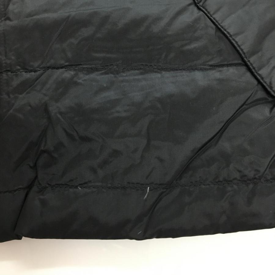 Munsingwear（マンシングウェア） 異素材ダウンベスト 黒×白 ロゴ