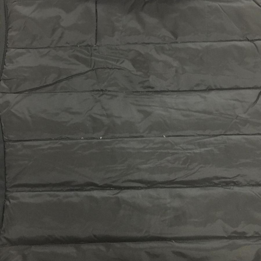 Munsingwear（マンシングウェア） 異素材ダウンベスト 黒×白 ロゴ