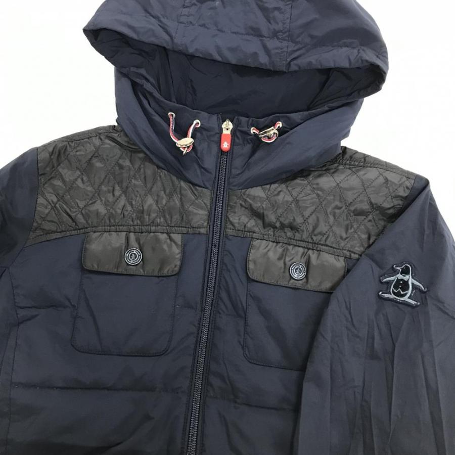 Munsingwear マンシングウェア ダウン ワンピース ゴルフ ネイビーM Munsingwear（マンシングウェア） ダウンワンピース ネイビー×黒 一部