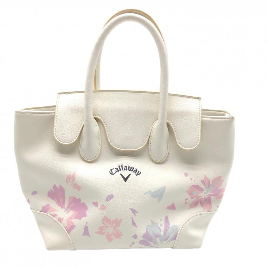 Callaway（キャロウェイ） カートバッグ 白×ピンク 一部花柄 内