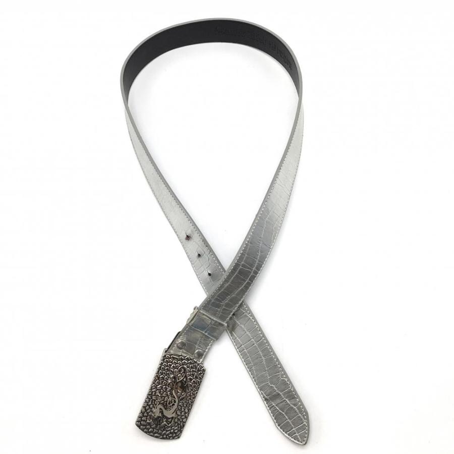 Dance With Dragon（ダンスウィズドラゴン） トップ式ベルト シルバー