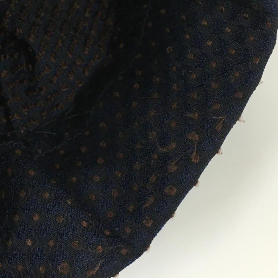 St ANDREWS セントアンドリュース パンツ ネイビー×ブラウン 刺しゅう