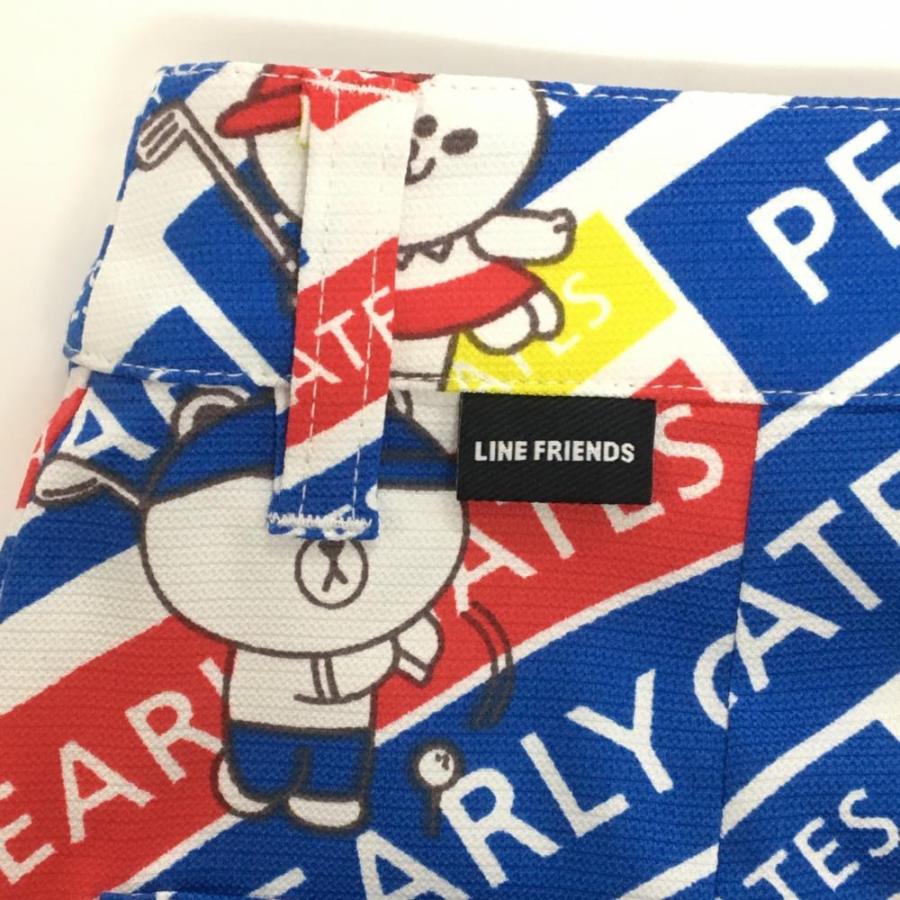 【極美品】パーリーゲイツ LINE FRIENDS コラボ 刺繍スカート 1 PEARLY GATES（パーリーゲイツ） 【超美品】パーリーゲイツ