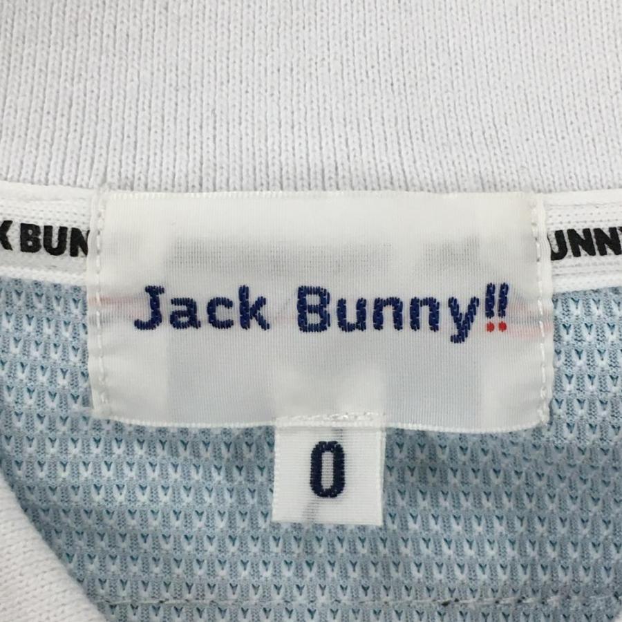 Jack Bunny!!（ジャックバニー） 半袖ポロワンピース ライトブルー×白