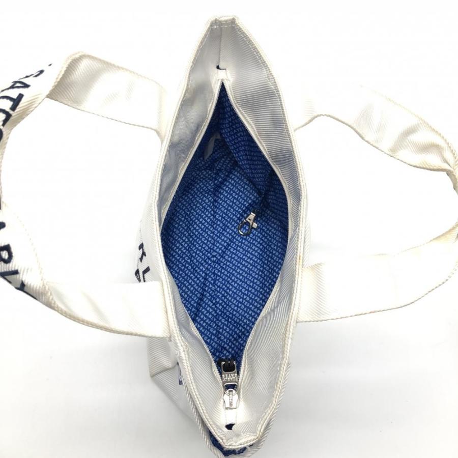 PEARLY GATES（パーリーゲイツ） カートバッグ 白×ネイビー ロゴ