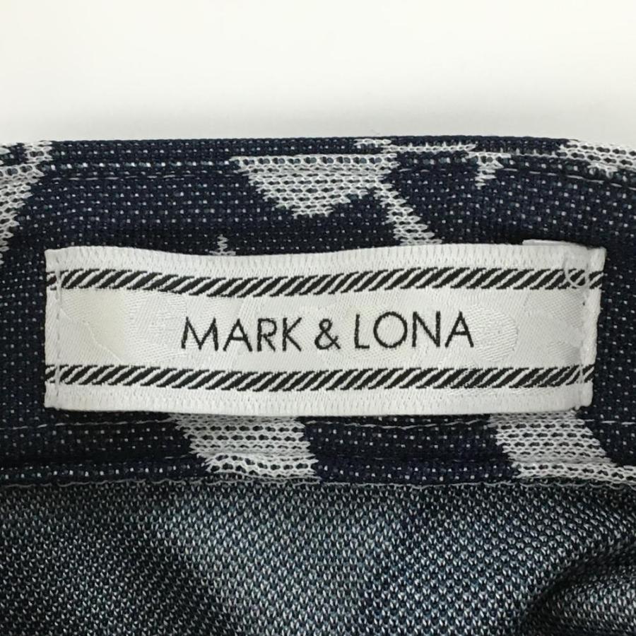 MARK&LONA（マークアンドロナ） 半袖ポロシャツ ライトグレー×ネイビー