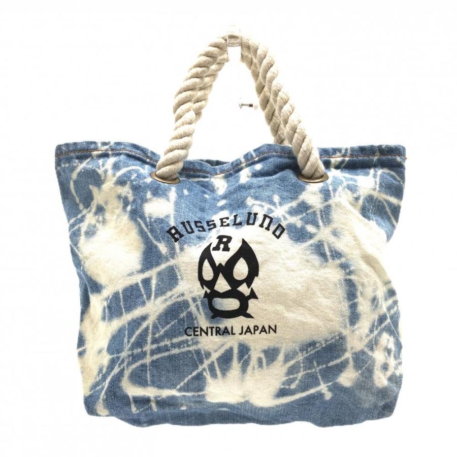 Russeluno（ラッセルノ） 【美品】ラッセルノ カートバッグ ブルー×白
