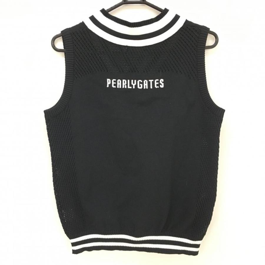 PEARLY GATES 【美品】パーリーゲイツ ニットベスト ネイビー×白